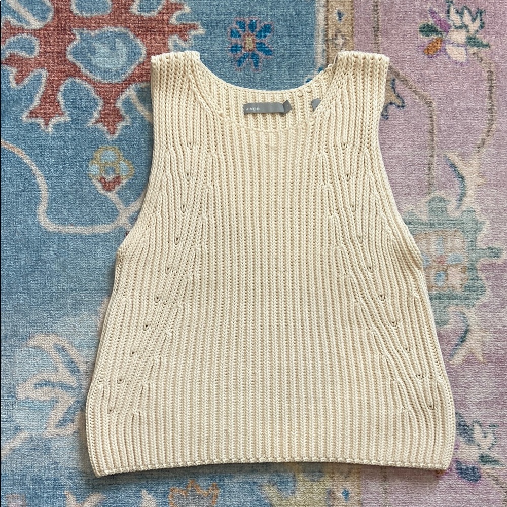 Vince Cream Knit Sweater